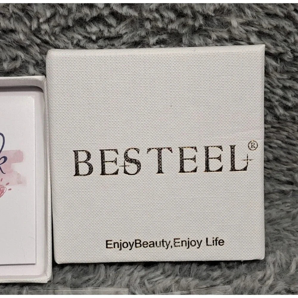 New Besteel Small Round Huggie Hoop Earrings Gold Plated Hypoallergenic Light - Picture 5 of 7